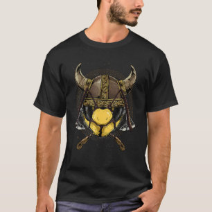 Viking Bee Renaissance Medieval Norse Pagan Valhal T Shirt