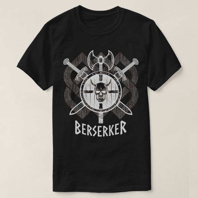 Viking Berserker Fierce Norse vild warrior 2 T Shirt (Design framsida)