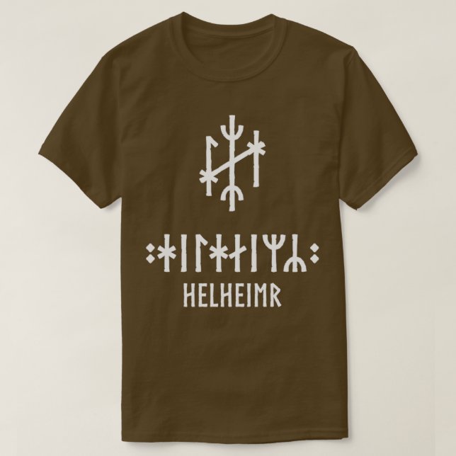 Viking Bind Rune Helheim T Shirt (Design framsida)