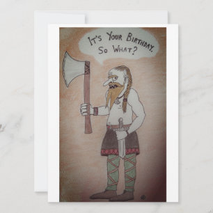 Viking Birthday Julkort