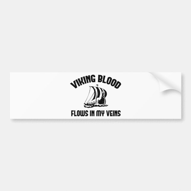 Viking blodflöde i mina vener bildekal (Framsidan)