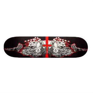 Viking Blodkors Old School Skateboard Bräda 21,6 Cm
