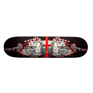 Viking Blodkors Old School Skateboard Bräda 21,6 Cm