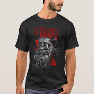 Viking Blood Odin och Raven Culture of the Vikings T Shirt