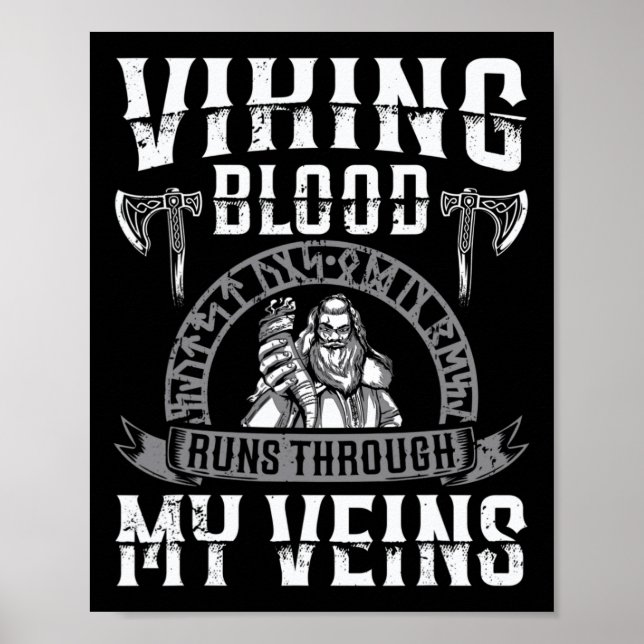 Viking Blood Springa genom mina egna oberoende Poster (Framsidan)