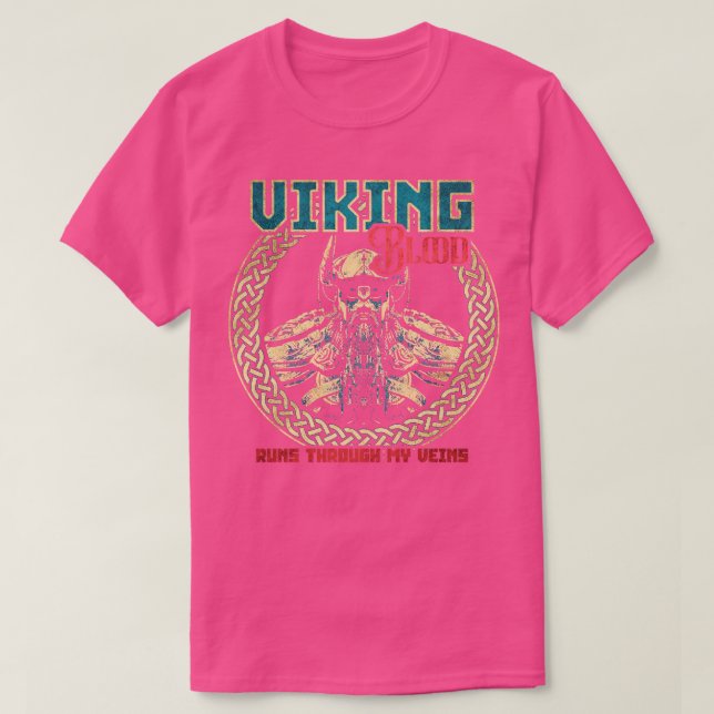 Viking Blood Springa genom mina Veins 9 T Shirt (Design framsida)