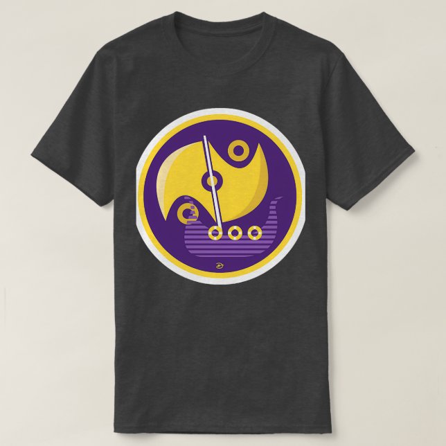 Viking Boat 6 T Shirt (Design framsida)