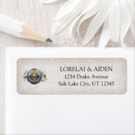 Viking Bröllop Returadress Etikett