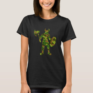 Viking Camo Warrior Norse Mythology Vikings symbol T Shirt