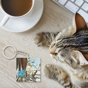 Viking Cat Blue Dragon