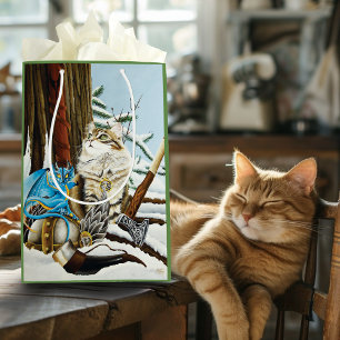 Viking Cat Blue Dragon