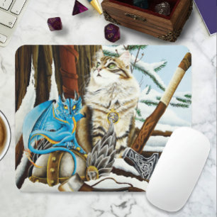 Viking Cat Blue Dragon Musmatta