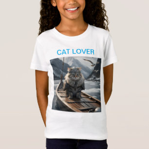 Viking Cat - Fierce Norse Warrior Kattdjur ⛵ 🐱 ⚔️ T Shirt
