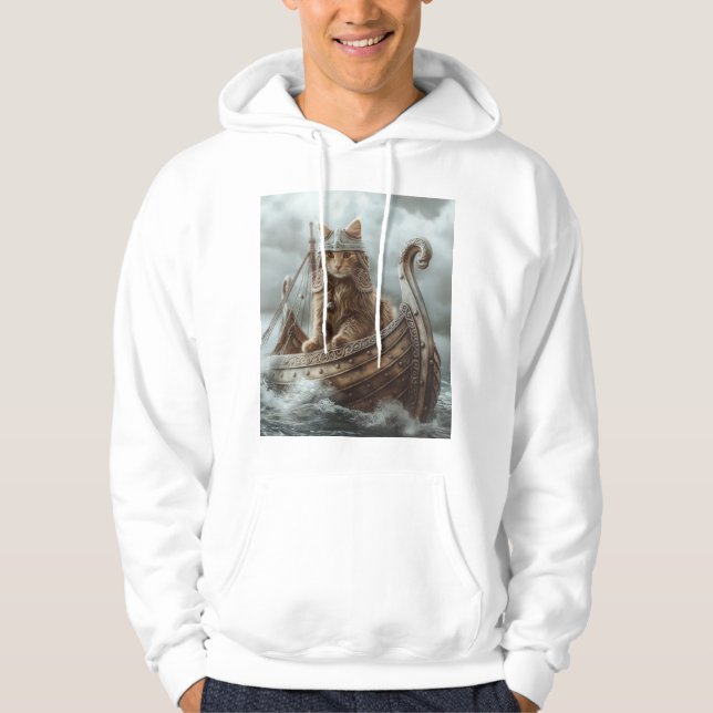Viking Cat Hoodie (Framsida)