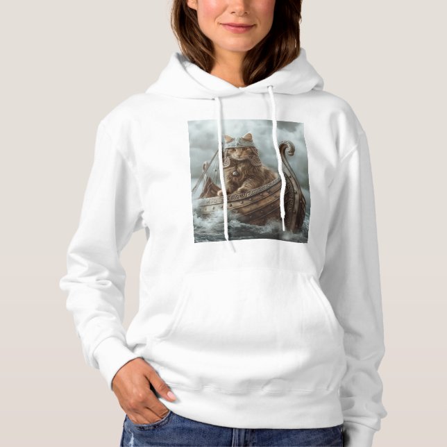 Viking Cat T Shirt (Framsida)