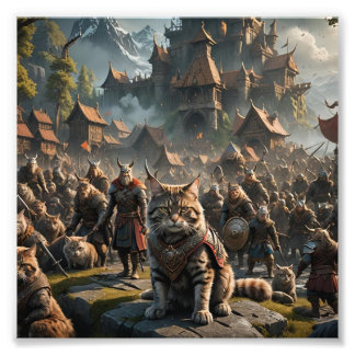 Viking Cats Fototryck