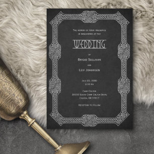 Viking Celtic Gamer Bröllop Inbjudningar