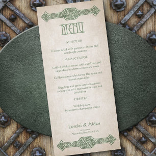 Viking Celtic Gamer Bröllop Menu