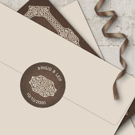 Viking Celtic Gamer Bröllop Runt Klistermärke