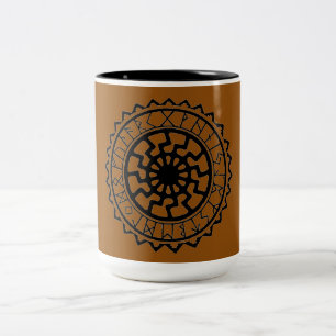 Viking Celtic Sol Rune Calendar Ceramic Mugg