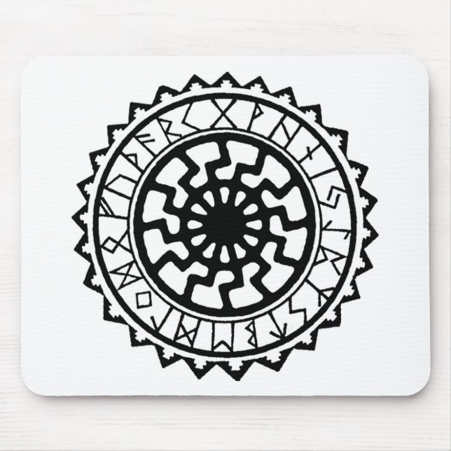 Viking Celtic Sol Rune Calendar Musmatta (Framsidan)