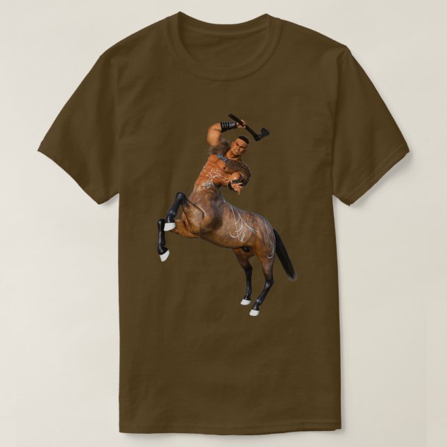 Viking Centaur T Shirt (Design framsida)
