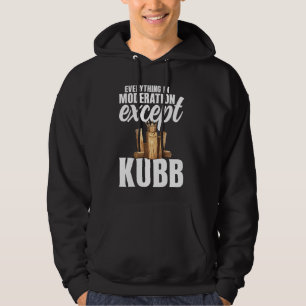 Viking Chess Gräsmatta Game Set Kubb Yard Game Kun Hoodie