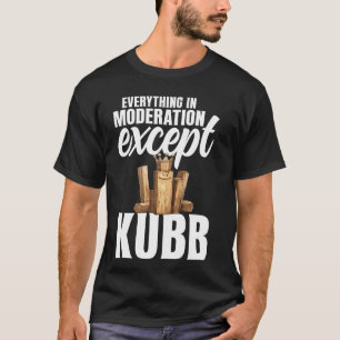 Viking Chess Gräsmatta Game Set Kubb Yard Game Kun T Shirt