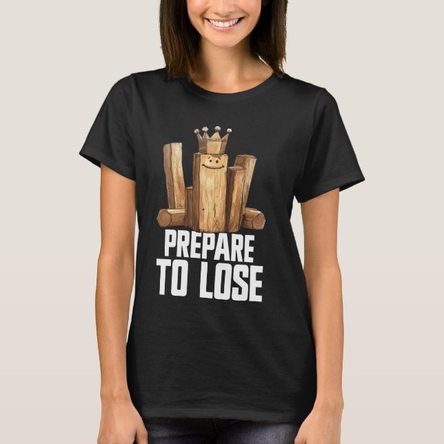 Viking Chess Gräsmatta Game Set Kubb Yard Game Leg T Shirt (Framsida)