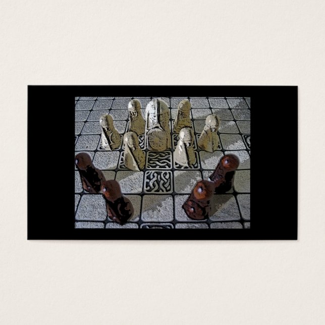 Viking Chess-spel Visitkort (Framsidan)