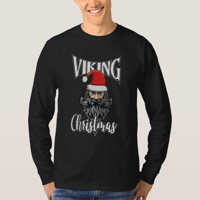 Viking Christmas Valhalla Viking Warrior Northmen T Shirt (Framsida)