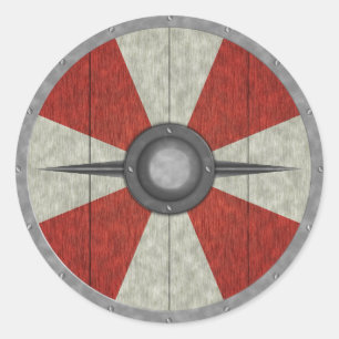 Viking Circle Shield Runt Klistermärke