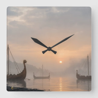 Viking Clock Fyrkantig Klocka