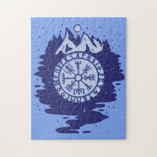 Viking Compass Nordic Symbols Pussel