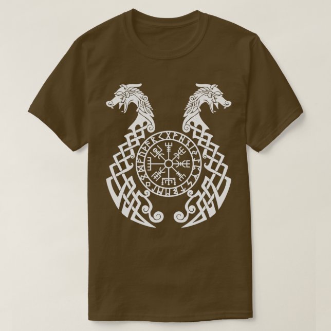 VIKING COMPASS WHITE T SHIRT (Design framsida)