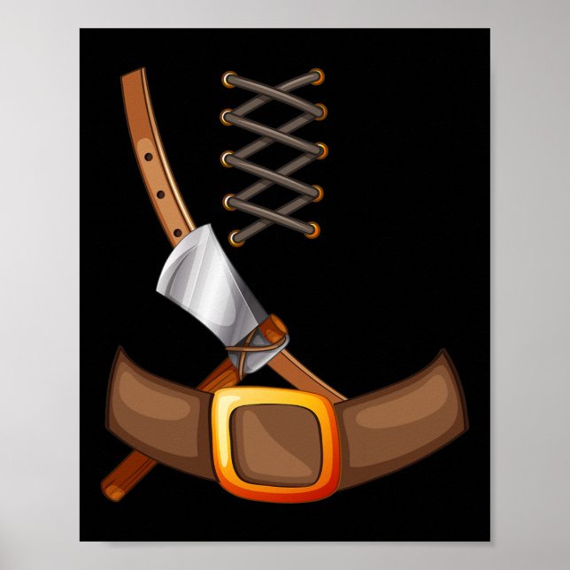 Viking Costume Halloween Trick eller behandling av Poster (Framsidan)