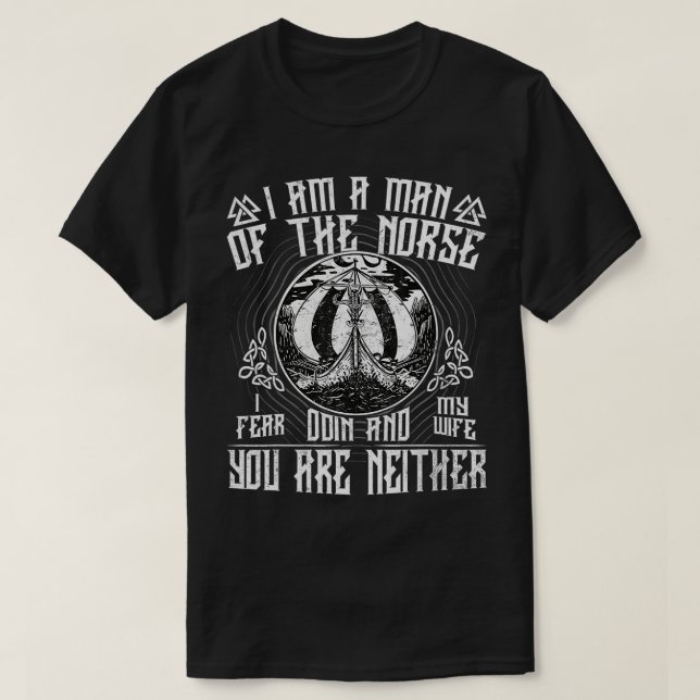 Viking Culture Nordic Symbols Celtic Design T Shirt (Design framsida)