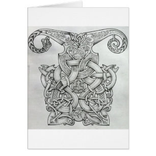 VIKING & DESIGN FÖR OSEBERG KNOTWORK HÄLSNINGSKORT