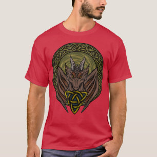 Viking Dungeon Norska Dragon Älskare Celtic Drago T Shirt