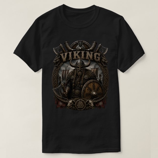 Viking elitkrigare t-shirt (Design framsida)