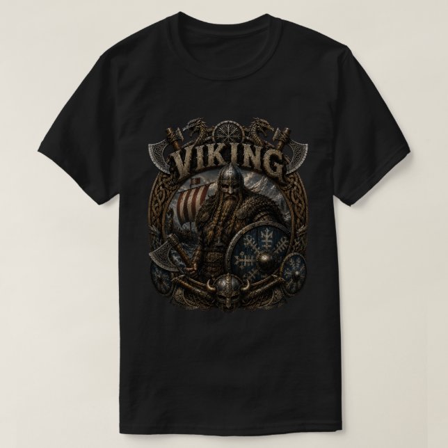 Viking elitkrigare t-shirt (Design framsida)