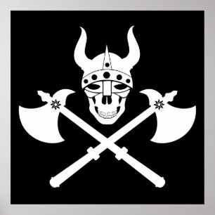 Viking emblem poster