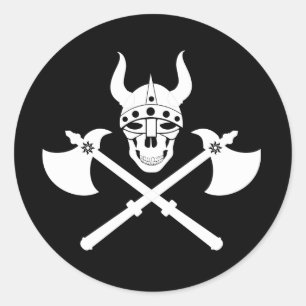 Viking emblem runt klistermärke