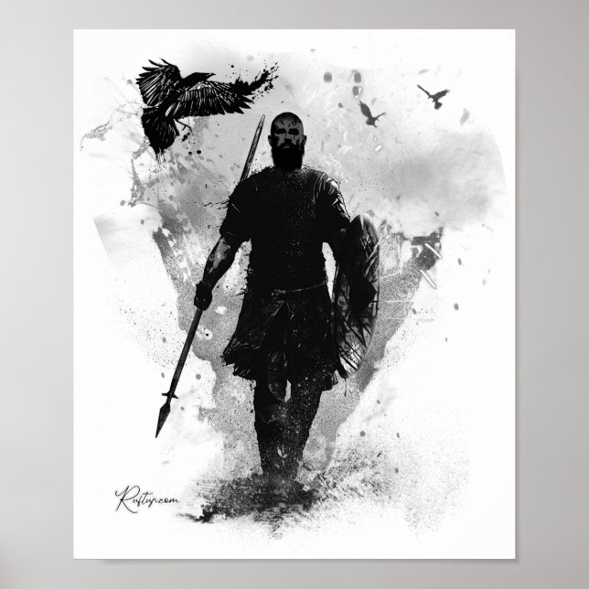 Viking ett steg åt gången till Valhalla Poster (Framsidan)