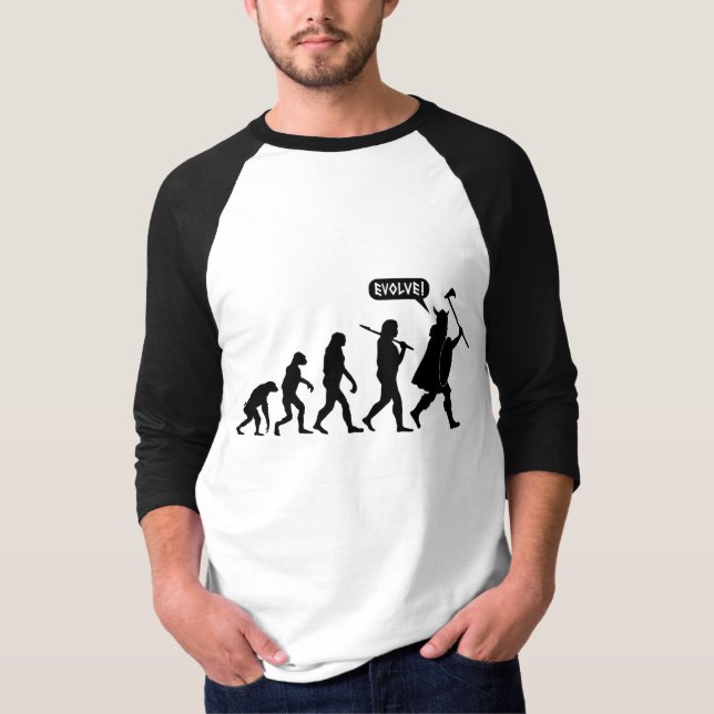 Viking evolution tänder T-tröja Tee Shirt (Framsida)