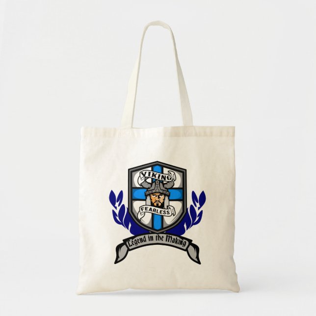Viking Fearless - Tote Bag Tygkasse (Framsidan)