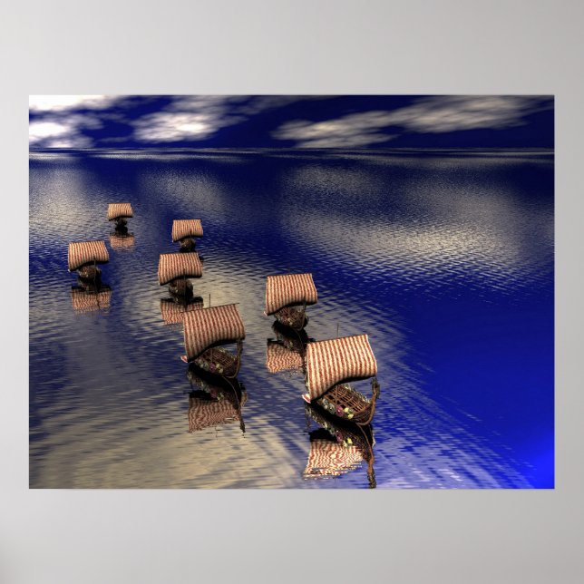 Viking Fleet Poster (Framsidan)