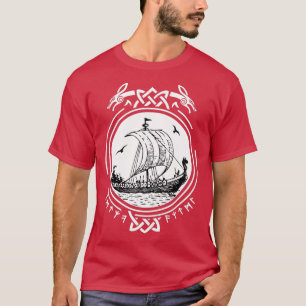 Viking Frakt Boat kör Wikinger Vikings T Shirt