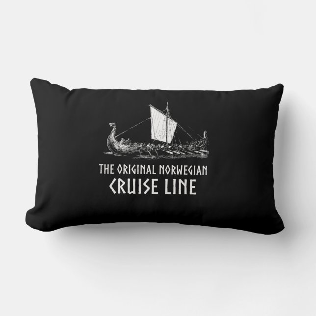 Viking Frakt Cruise Line Odin och Valhalla Lumbarkudde (Framsida)