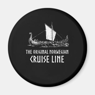 Viking Frakt Cruise Line Odin och Valhalla Magnet